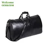 KID mens PU genuine leather carry tote brand sky travel luggage bag manufacturer