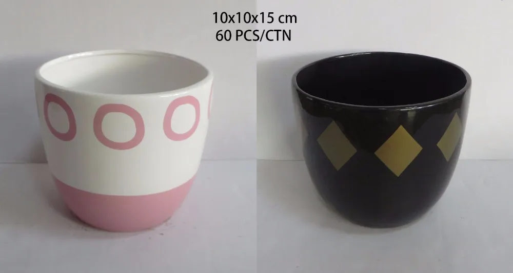 cheap modern home goods mini cylinder shape ceramic flower pots wholesale