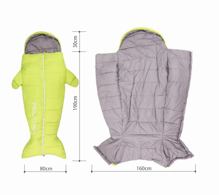 routman rs-93 mummy hollow cotton shark animal sleeping bag