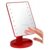 LED table mirror with touch sensor switch, dressing table makeup mirror with led light
