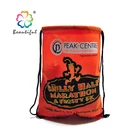 Hot sell colorful travelling non woven drawstring bag