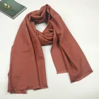 Soild color promotion gift fashion comfortably warm scarf 100% viscose cheap plain scarf shawl