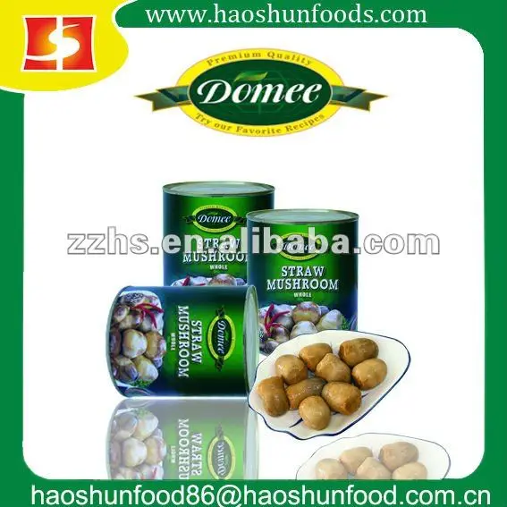 straw mushroom in tin