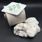Chinese cocoon material silk noil yarn, waste silk textile yarn for weaving and knitting, SPO