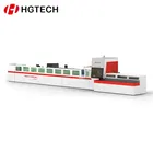 HGTECH CNC 0 to 60 Degree Metal Pipe Laser Cut Rotating Machine