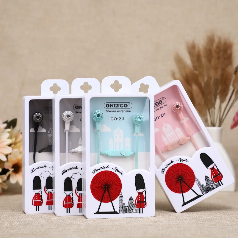 Newest Popular Design Gift Headphone Stereo Music Earbud With Mic - ANKUX.COM