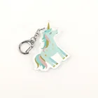 custom made your own acrylic keychain Vograce acrylic keychain custom glitter charm