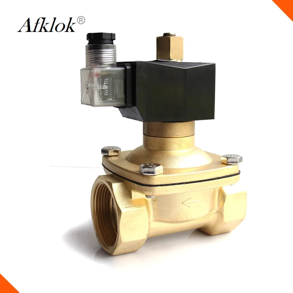 brass normally closed 12v nitrogen solenoid valve