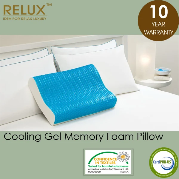 cooling gel pillow-contour