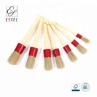 Best Selling Plastic Handle Chalk Round paint brush car detail cleaning brush