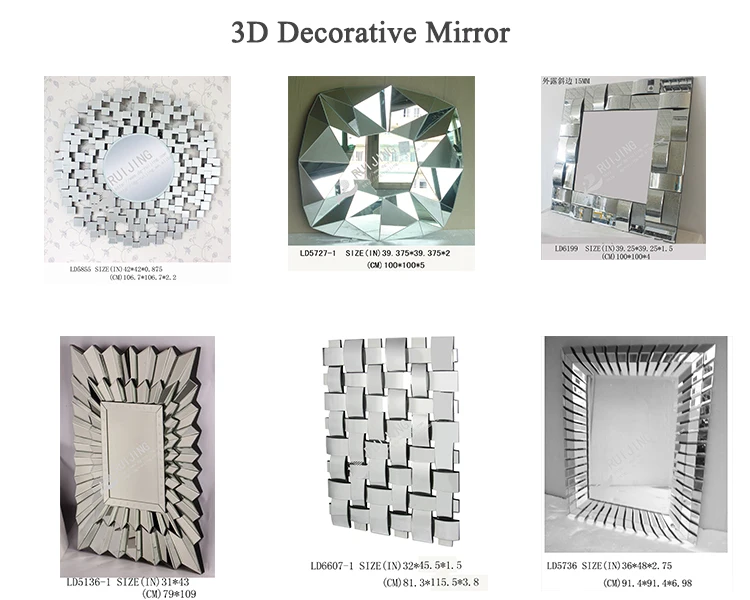 new 3d mirror wall mirror, decorative bathroom mirror