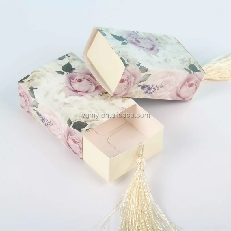 diy drawer shaper favor box travel candy box with decoration for