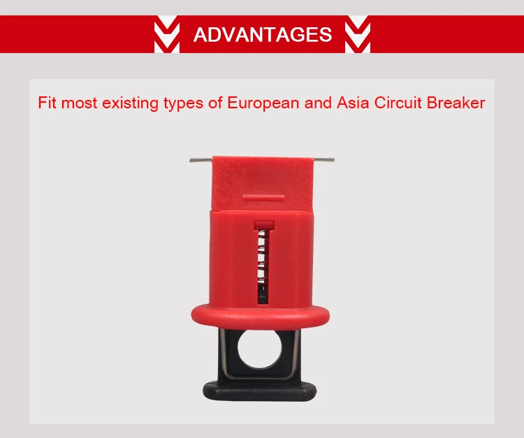 Miniature Circuit Breaker Lockout with Pin Out Wide