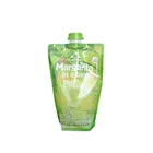 custom printing stand up plastic laminated aluminum foil pouch with spout bag for drink fruit juice jelly water puree