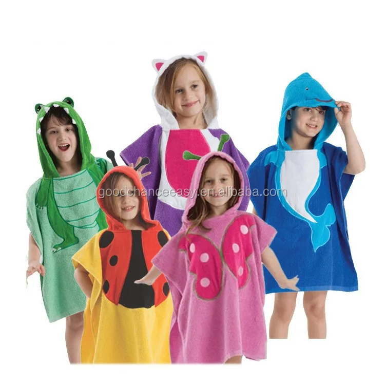 New style cute cartoon animal 3D cotton children bathrobes embroidered Wholesale L01-1