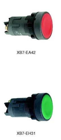 XB7 Waterproof 10MM 5V LED Pushbutton Switch 40MM Urgent Stop Red Mushroom Button
