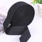 ribbon edge wavy elastic band black dress elastic band
