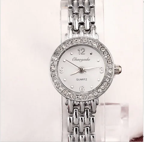 2015 New Brand Luxury Rhinestone Women Quartz Watches Clock female Fashion Mujer reloj ladies bracelet watches Relogio Feminino