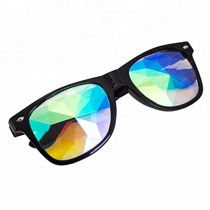 Caleidoscoop Lens Bril Rainbow Fractal Prisma 3D Glas Kristal Bril