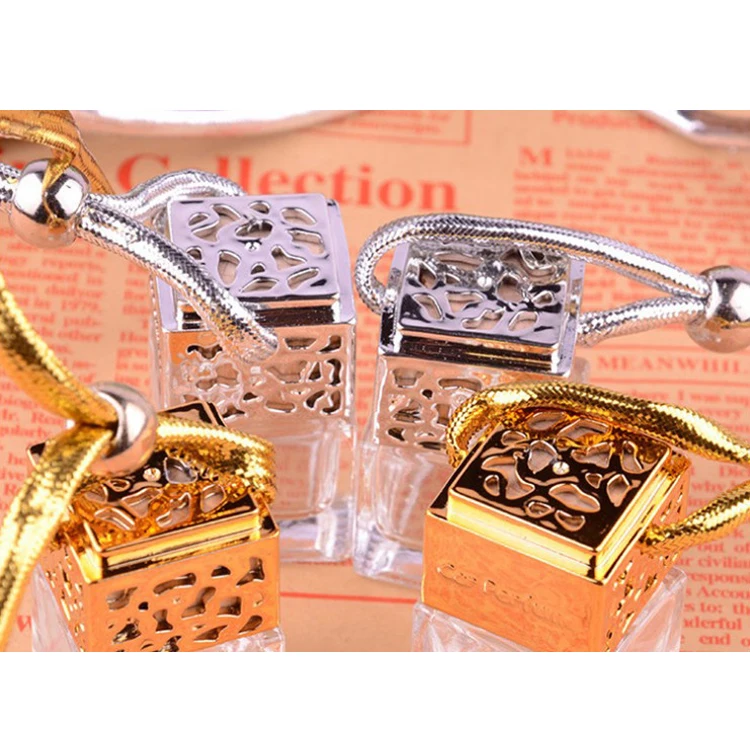 10ml square shaped car hanging perfume empty bottle for car air freshener