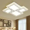 MEEROSEE Minimalist Winnower Shape LED Chandelier Light Fitting Modern Ceiling for Living room Bedroom Kitchen LED Lamp XT609