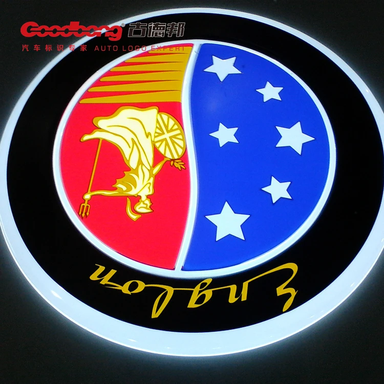 Certification de la CE et De ROHS De Luxe LED Type d'insigne d'emblème de voiture logo