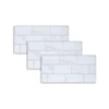 Hot sale white glazed porcelain tile 30x60 crystal glossy mirror glass kitchen shower room wall tiles