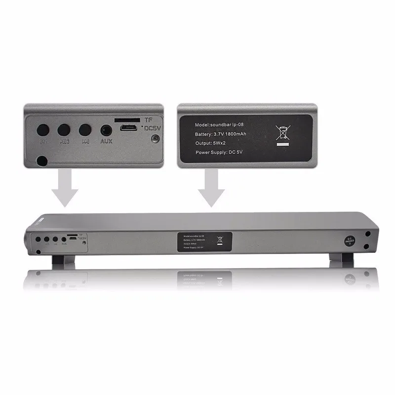 Hot Selling 2019 Amazon 10W blue tooth TV Soundbar with Subwoofer - ANKUX.COM