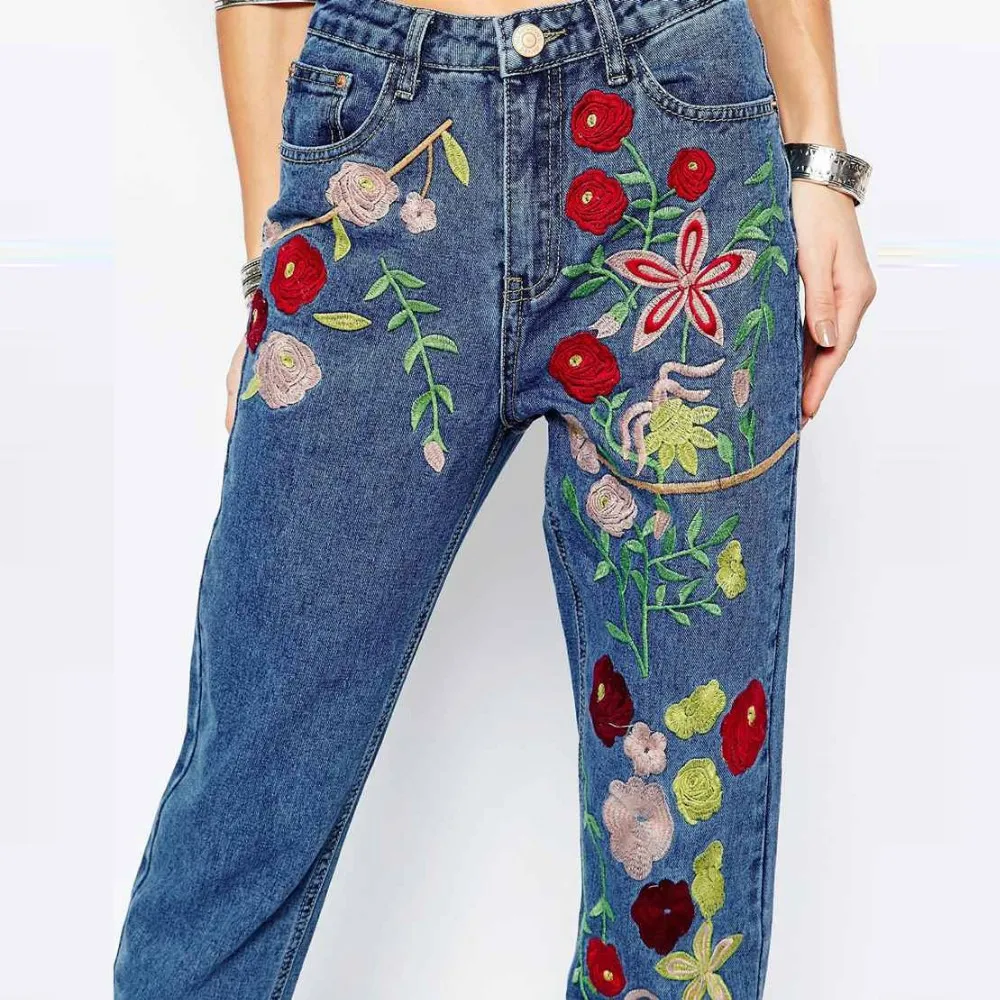 Ladies Jeans Top Design Women Embroidered Jeans Denim Hot Sale Buy