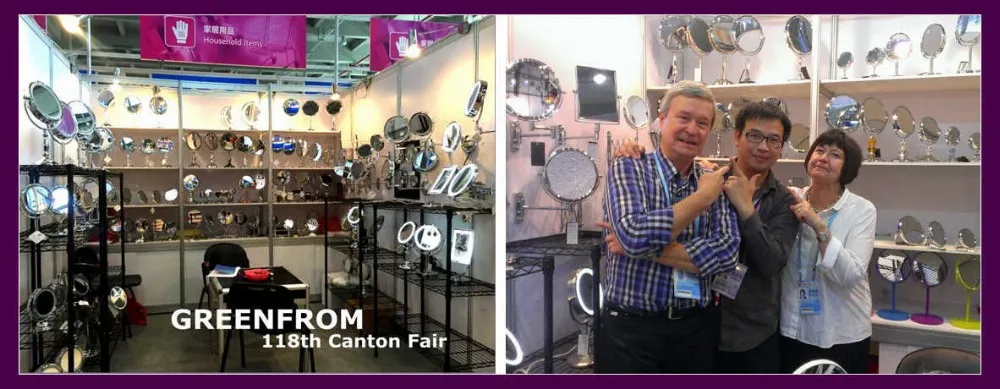 Hot selling chrome side mirror table swivel framed dresser mirror