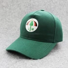 Custom own design 5 panel baseball cap logo printed front green cotton hat adjustable for adult