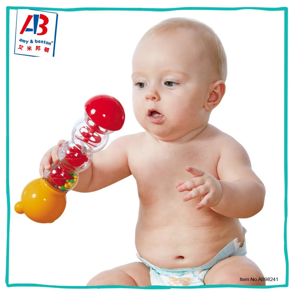 amazon hot sales cheap funny bell ring toys plastic baby rattle