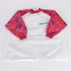 printed Kids Apron Smock Costume Sets Long Sleeve Children Painting Aprons