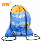 sublimation 210D nylon polyester promotional custom print kids drawstring bag with custom logo