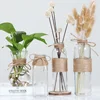Beautiful Glass crafts flower arranging vase with hemp rope