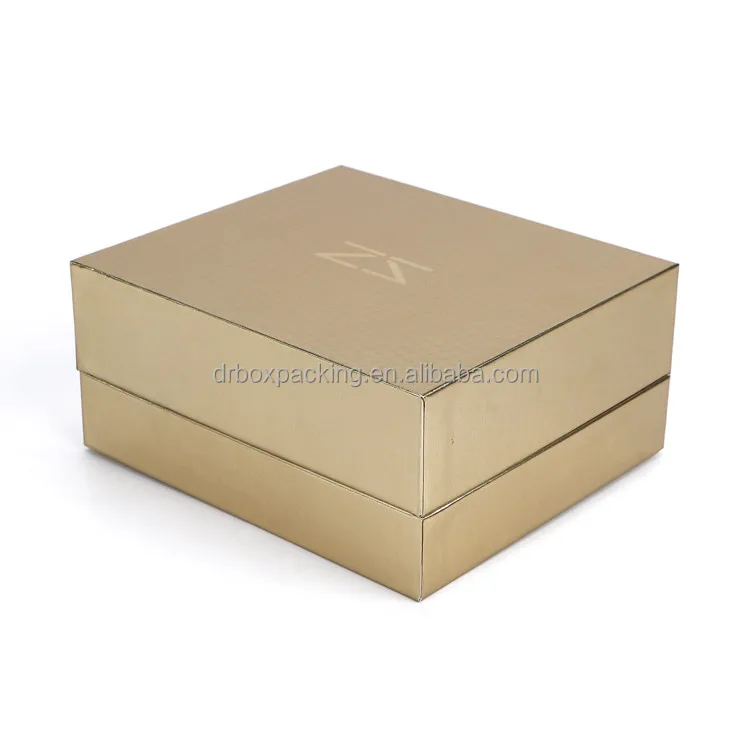 flip box carton hot gold lid packaging box creative gift box