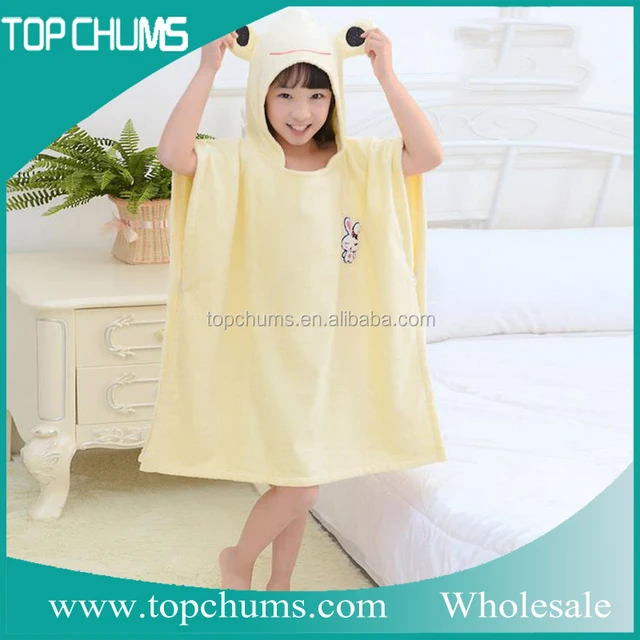 delicate personalized baby kids towel hooded bathrobe