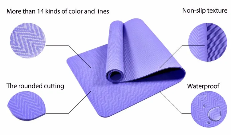 purple yoga matt