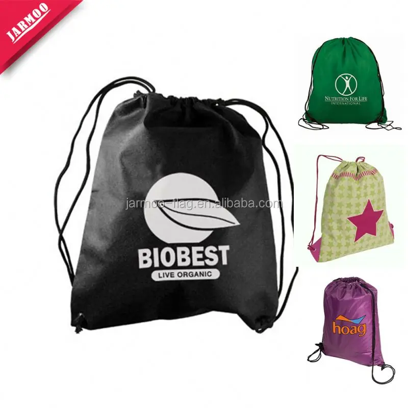 drawstring library bag