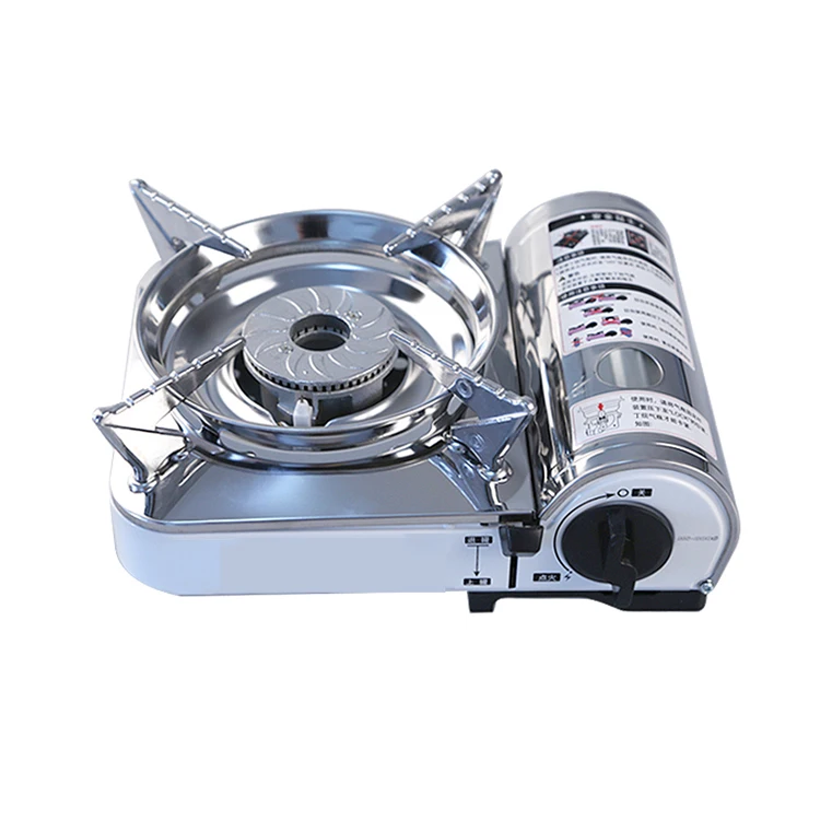 Factory Direct Supply New Product Mini Outdoor Hot Pot Butane Portable Camping Gas Stove Card Magnetic Cassette Cooking Tool