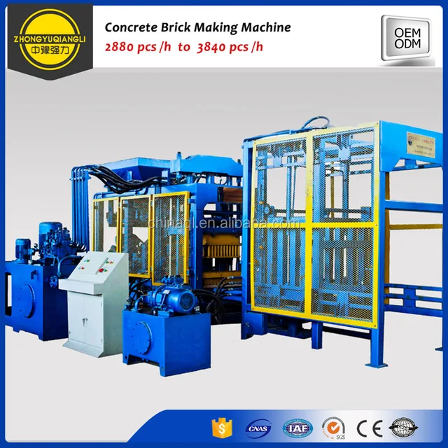 Factory Price Automatic Cement Fly Ash Concrete Hollow Brick Block Making Machine For Sale