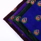 Classic luxury printed tissu woven velvet glitter fabric for dresses