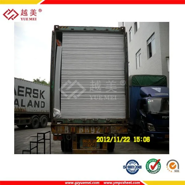Lexan twin wall policarbonate panel policarbonato hollow polycarbonate sheet price