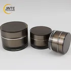 Plastic Face Cream Packaging Jar Double Wall Acrylic