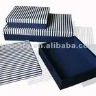 fashion navy blue and white stripe gift boxes wholesale canada, diwali gift boxes suppliers