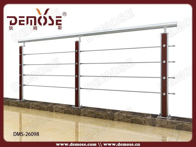 outside inox tubular hand rail for safety