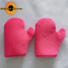 Manufacturer supply eco-friendly velvet self cheap tanning mitt