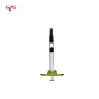 Prefilled custom logo luer lock 2ml standard cbd oil glass syringe manufacturer