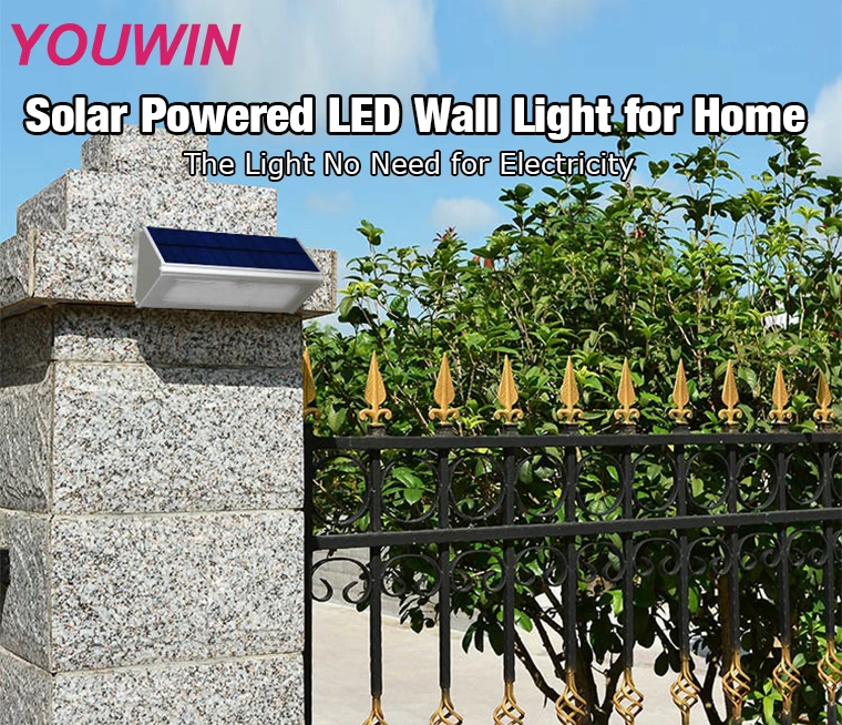 Hot Sale IP65 Waterproof Garden Night Light 6W Motion Sensor Solar LED Outdoor Wall Light