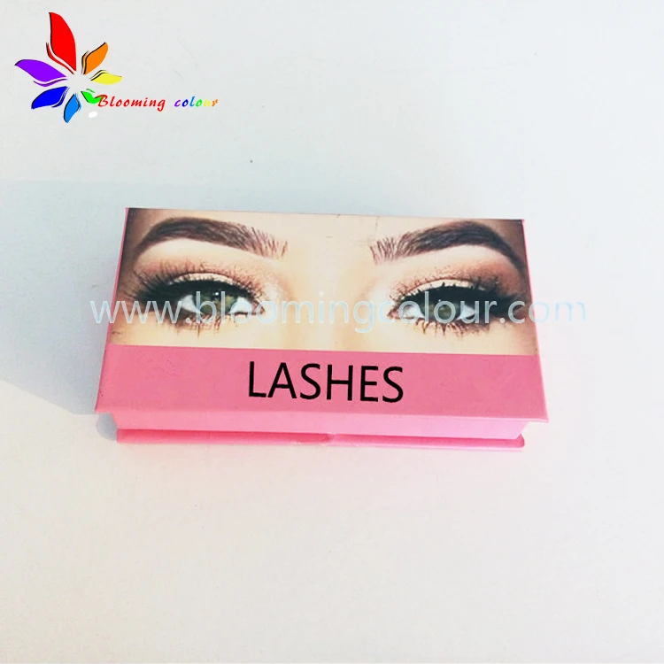 cheap custom logo printed cosmetic eyelash paper box with